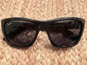 Ray-Ban RB4194 601 53◻17 140 3N Black Rectangular Sunglasses